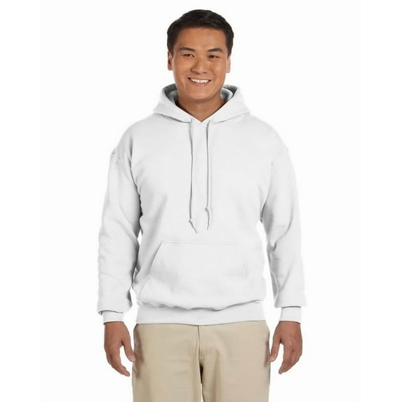 Gildan 18500 Heavy Blend Hooded Sweatshirt-White-XS