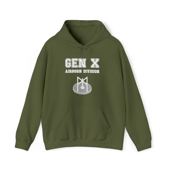 Gildan 18500 Hoodie, Generation X Hoodie, Gen X Airborn Division Hoodie