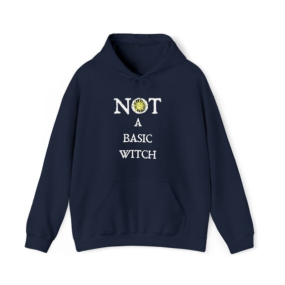 Gildan 18500 Hoodie Sweatshirt, NOT A Basic Witch Hoodie, Witch Gift Idea