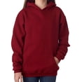 thumbnail image 1 of Gildan 18500B Big Boys Hooded Sweatshirt -Garnet-Medium, 1 of 2