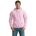 thumbnail image 1 of Gildan 18600 Heavy Blend Full-Zip Hooded Sweatshirt Jacket, Light Pink - Extra Large, 1 of 1