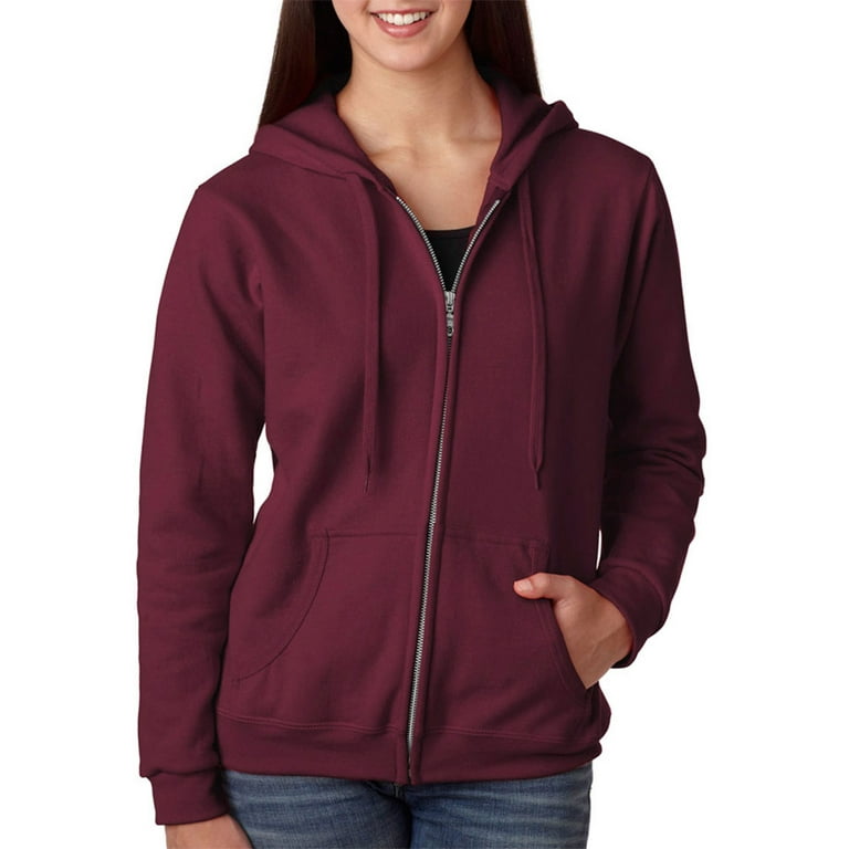 Gildan 18600FL Ladies HeavyBlend Sweatshirt Maroon Small