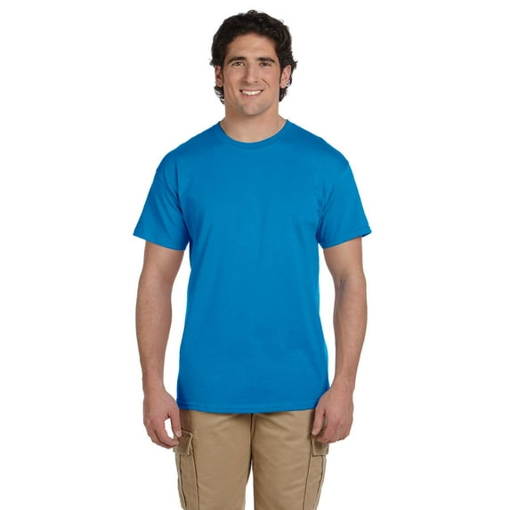 Gildan Ultra Cotton T-Shirt - G200 6oz., Sapphire, XL, Pack Of 10, Mens T-Shirts