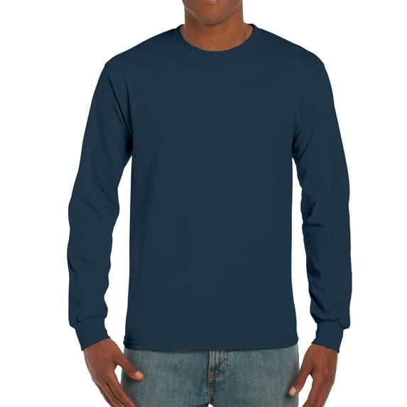 Gildan 2400 Cotton Men Long Sleeve T-Shirts - Classic Men's Ultimate Shirt S M L XL 2XL 3XL Value T-Shirt for Men
