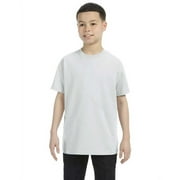 Gildan 3 Pack Youth Boys Heavy Cotton Ash Grey T-Shirt, XS