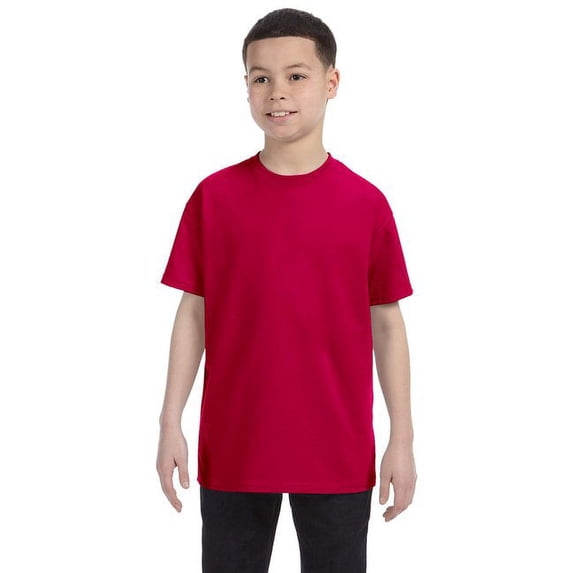 Gildan 3 Pack Youth Boys Heavy Cotton Garnet T-Shirt, XS