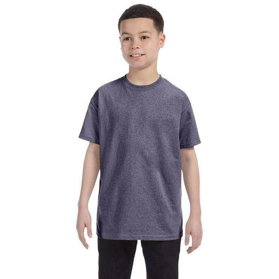 Gildan 3 Pack Youth Boys Heavy Cotton Graphite Heather T-Shirt, XS