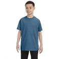 thumbnail image 1 of Gildan 3 Pack Youth Boys Heavy Cotton Indigo Blue T-Shirt, M, 1 of 3