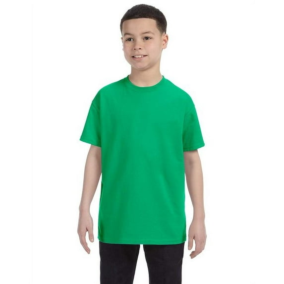 Gildan 3 Pack Youth Boys Heavy Cotton Irish Green T-Shirt, XS