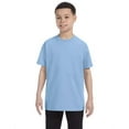 thumbnail image 1 of Gildan 3 Pack Youth Boys Heavy Cotton Light Blue T-Shirt, S, 1 of 3