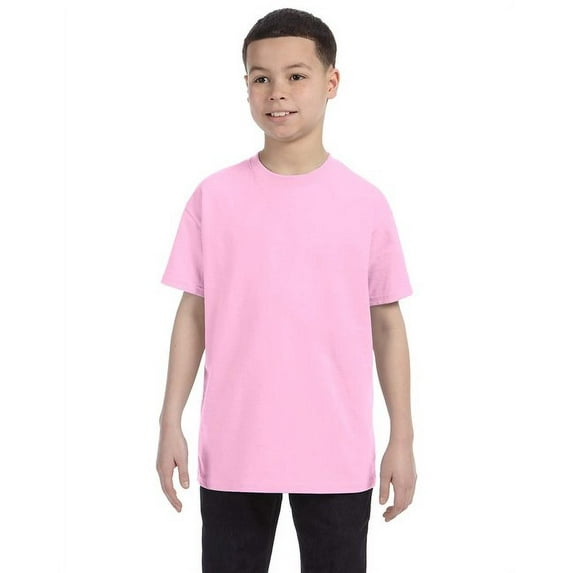 Gildan 3 Pack Youth Boys Heavy Cotton Light Pink T-Shirt, S