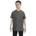 thumbnail image 1 of Gildan 3 Pack Youth Boys Heavy Cotton Military Green T-Shirt, S, 1 of 3