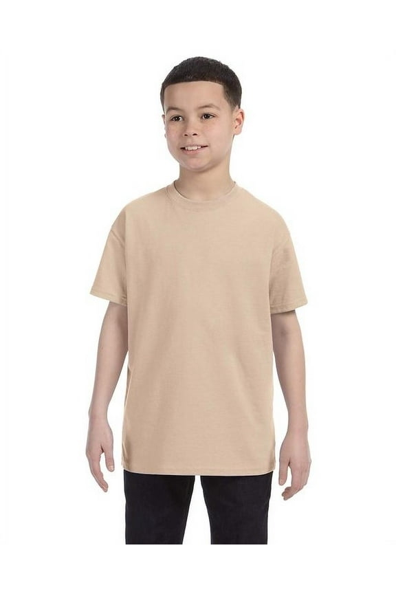 3 Pack Youth Boys Heavy Cotton Sand T-Shirt, XS