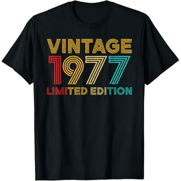 Gildan 45 Years Old Vintage Birthday Gifts 1977 Limited Edition 45Th Birthday Hot Trending T-Shirt Unisex S To 5Xl