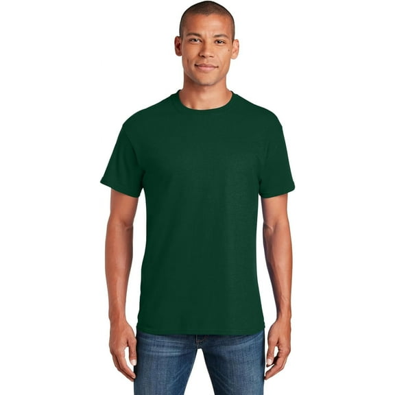 Gildan 5.4 oz Cotton T-shirt 5000 Tee Small Forest