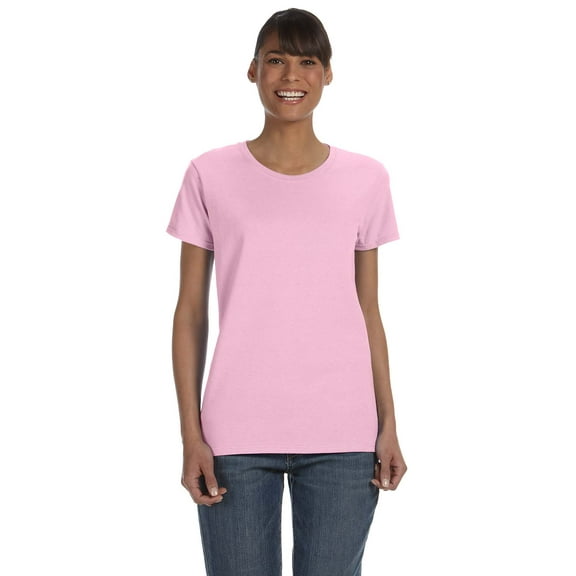 Gildan - Heavy Cotton Women’s T-Shirt - 5000L, Light Pink, L, Pack Of 12, Tshirts for Women