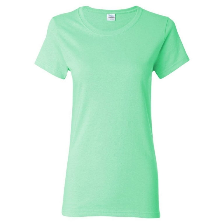 Gildan 5000L Women s Cotton T Shirt Mint Green Medium