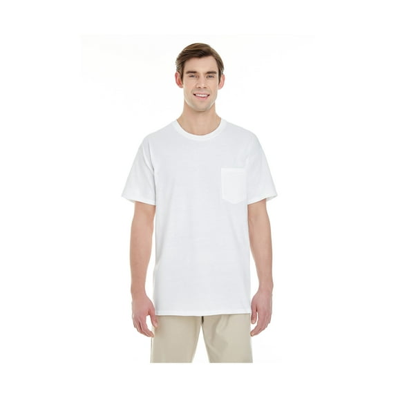 Gildan 5300 - Heavy Cotton T-Shirt With A Pocket, 5300 ,WHITE ,S