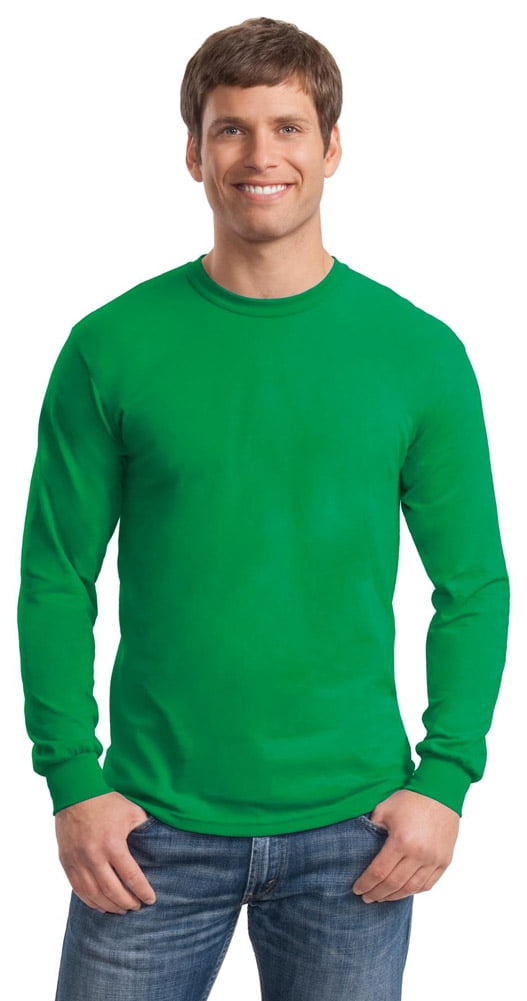 Gildan Long Sleeve T-Shirt - Ultra Cotton (G2400), Irish Green, Medium
