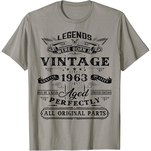 Gildan 59Th Birthday Gift For Legends Born 1963 59 Yrs Old Vintage Birthday Gifts Hot Trending T-Shirt Unisex S To 5Xl