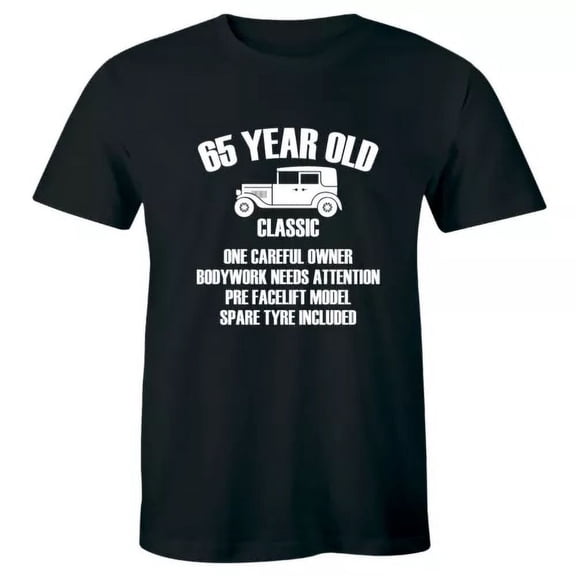 Gildan 65 Year Old Clic One Careful Owner 65th Birhday Present Gift Shirt Men's