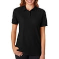 thumbnail image 1 of Gildan 72800L Women's Pique Polo Shirt -Black-Large, 1 of 2