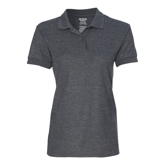Gildan 72800L Women's Pique Polo Shirt - Dark Heather - XX-Large