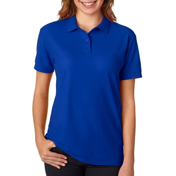 Gildan 72800L Women's Pique Polo Shirt -Royal-Small