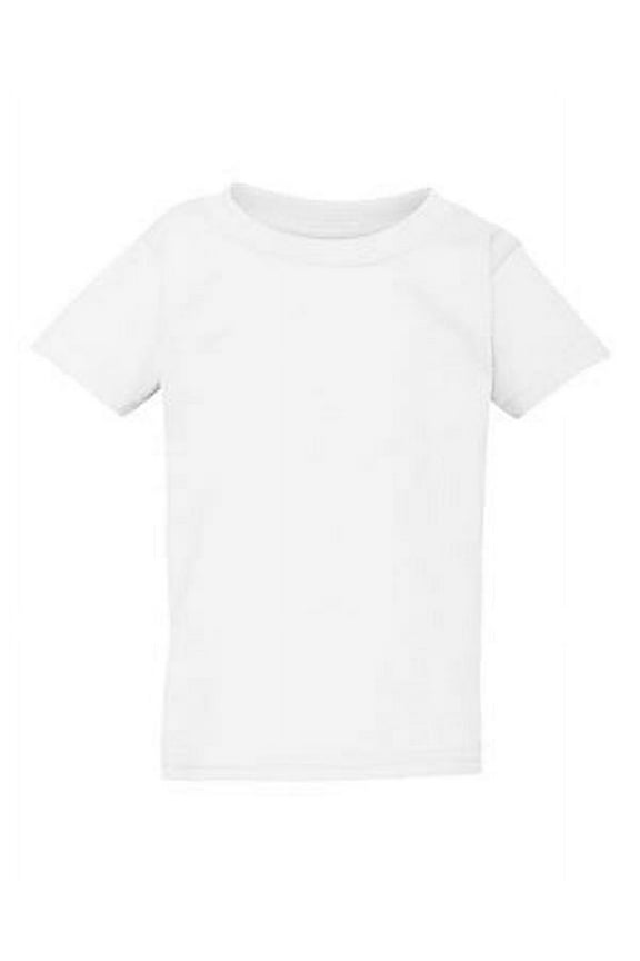 Activewear Toddler Heavy Cotton T-Shirt. White. 5T.