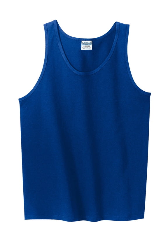 Adult 6.1 oz 100% Cotton Tank Top In Royal - Large