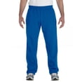 thumbnail image 1 of Gildan Adult Heavy Blend 8 oz 50 50 Open Bottom Sweatpants ROYAL L Style G184 Original Label PACK OF 2, 1 of 2