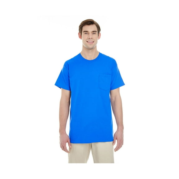 Gildan Adult Heavy Cotton 5.3 Oz. Pocket T-Shirt, G530 ,ROYAL, L
