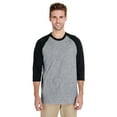 thumbnail image 1 of Gildan Adult Heavy Cotton™ 5.3 oz. 3/4-Raglan Sleeve T-Shirt - G570, 1 of 4