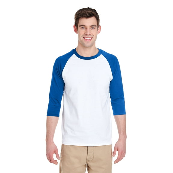 Gildan Adult Heavy Cottonâ„¢ 5.3 oz. 3/4-Raglan Sleeve T-Shirt - G570