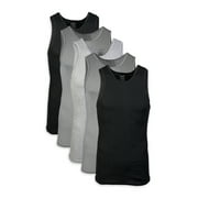 Gildan Adult Men's Cotton Ribbed Assorted Color A-Shirt, 5-Pack, Sizes S-2XL