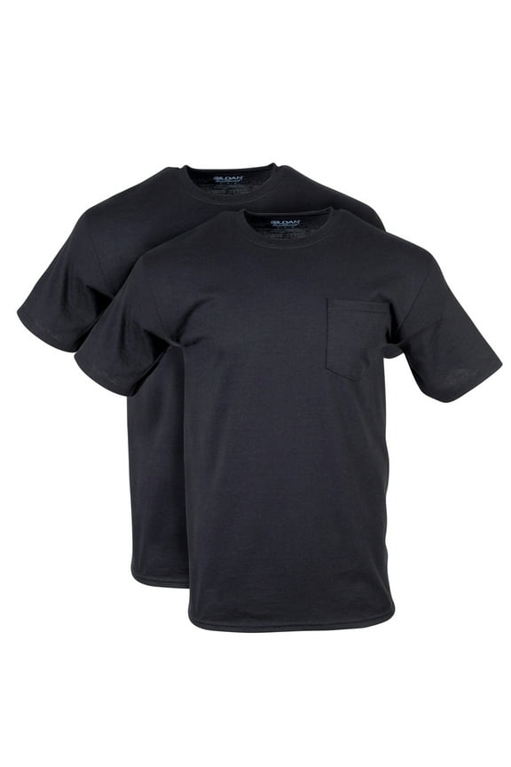 Adult Men's DryBlend Workwear T-Shirts with Pocket, 2-Pack, Sizes S-2XL