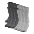 thumbnail image 1 of Gildan Adult Men's Half Cushion Terry Foot Bed Crew Casual Socks, OS One Size, 12-Pack, 1 of 2