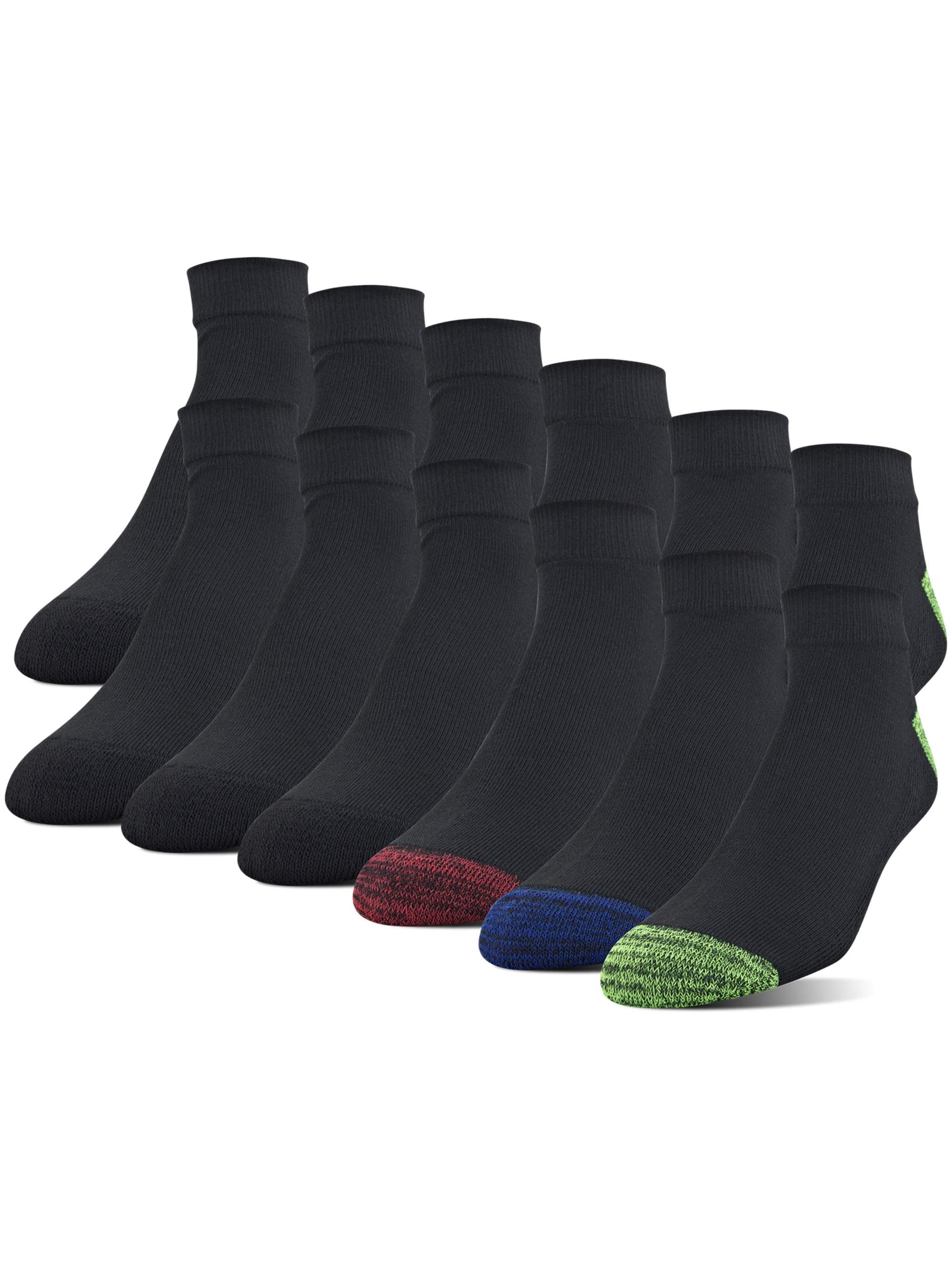 Gildan Adult Men's Half Cushion Terry Foot Bed Low Cut Casual Socks, OS One Size, 12Pack