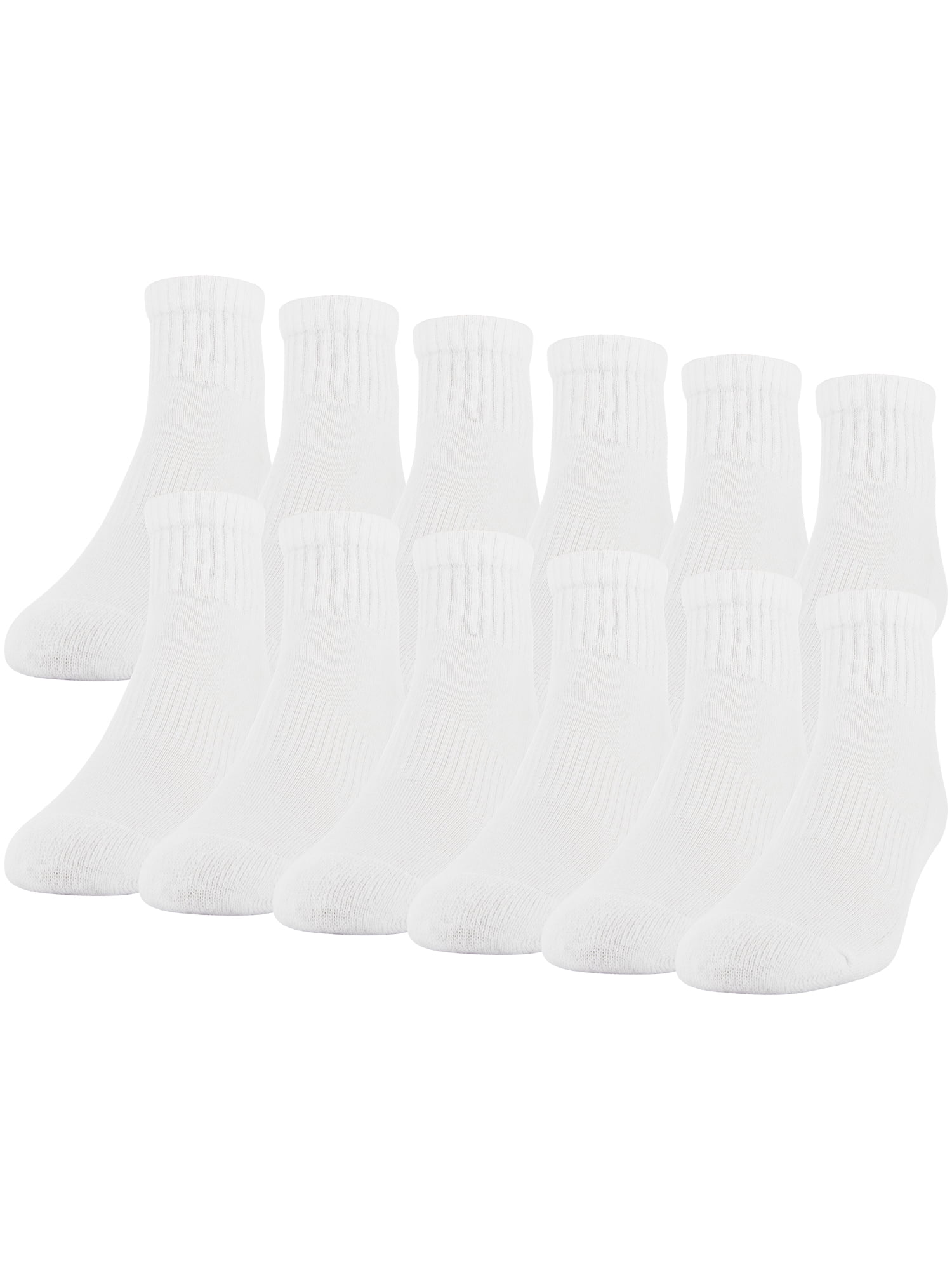 Gildan Men's Performance Crew Socks – 12 Pairs, Moisture-Wicking, Cushioned, Size 6-12
