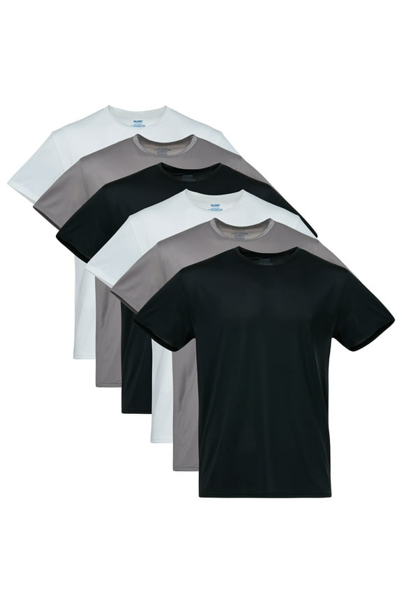Men's Performance EZ Breeze Crew Tees, 6-Pack, Sizes S-2X