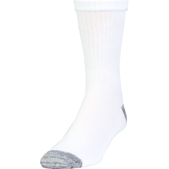 Gildan Adult Men's Performance Stretch moveFX Mid-Crew Casual Socks, OS One Size 6-pack