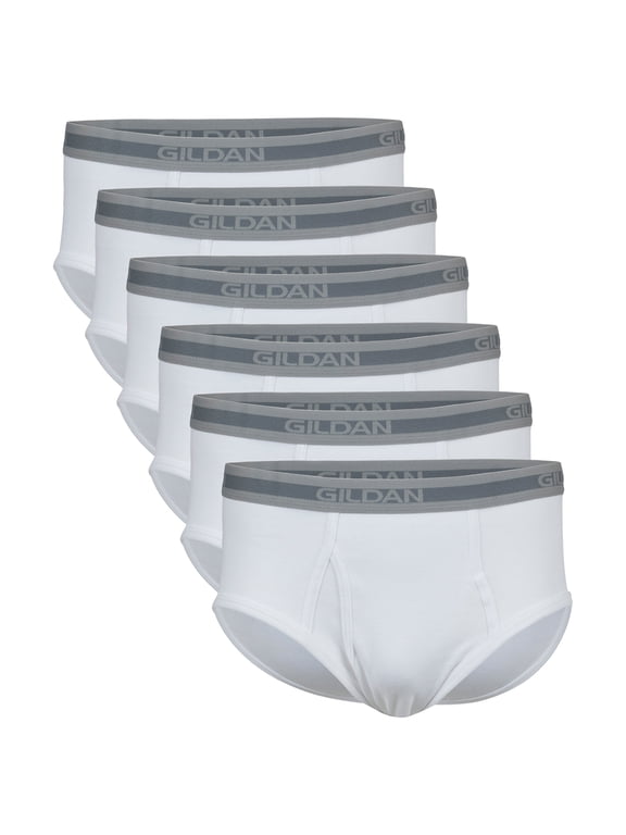 Adult Men's Premium Cotton Briefs, 6-Pack, Sizes S-2XL