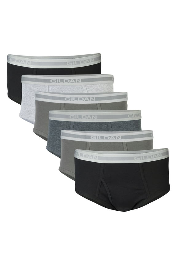 Adult Men's Premium Cotton Briefs, 6-Pack, Sizes S-2XL