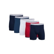 Gildan Men's Regular Leg Boxer Briefs, 5-Pack, 6" Inseam