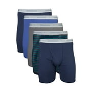 Gildan Adult Men's Regular Leg Boxer Briefs, 5-Pack, Sizes S-2XL, 6" Inseam
