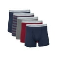 thumbnail image 1 of Gildan Adult Men's Short Leg Boxer Briefs, 5-Pack, Sizes S-2XL, 3" Inseam, 1 of 5