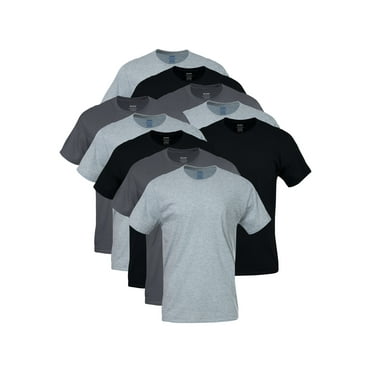 Gildan Men's Assorted Colors Crewneck Short Sleeve T Shirts, 10-Pack
