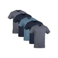 thumbnail image 1 of Gildan Mens Short Sleeve Crew T-Shirts Assorted Color T-Shirt up to 2XL, 5-Pack, Small, Navy, Heather Navy, Indigo Blue, 1 of 6