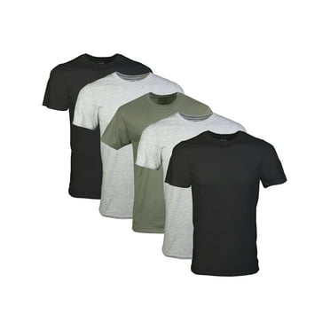 Gildan Adult Men's Short Sleeve Crew Assorted Color T-Shirt, 5-Pack, Sizes S-2XL