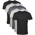 thumbnail image 1 of Gildan Men's Crew T-Shirts, 5-Pack, Black/Sport Grey/Charcoal, Medium, 1 of 6